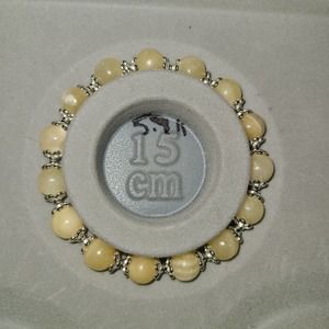 #5064 Honey Calcite Crystal Stone Bracelet